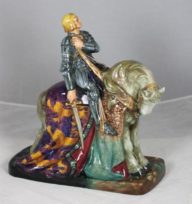 A ROYAL DOULTON EARTHENWARE FIGURE OF ST. GEORGE Image