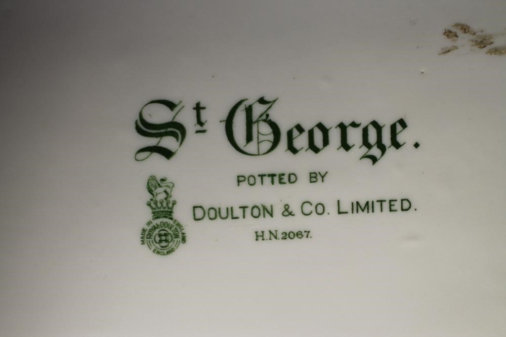 A ROYAL DOULTON EARTHENWARE FIGURE OF ST. GEORGE Image