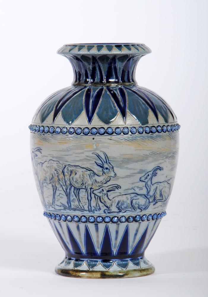 A DOULTON LAMBETH STONEWARE VASE Image