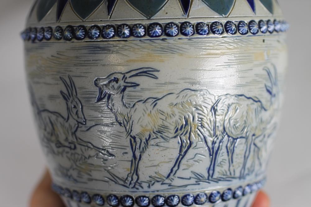 A DOULTON LAMBETH STONEWARE VASE Image