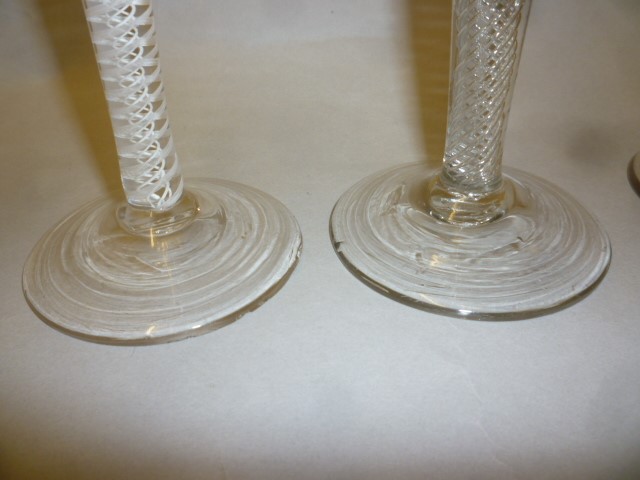 FOUR GEORGIAN STYLE WINES GLASSES Image