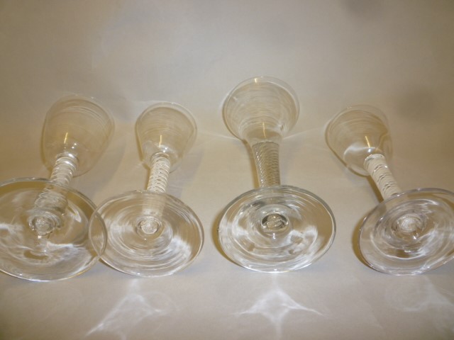 FOUR GEORGIAN STYLE WINES GLASSES Image