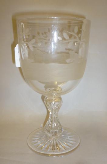 A LARGE GLASS GOBLET Image