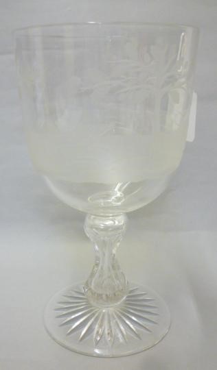 A LARGE GLASS GOBLET Image