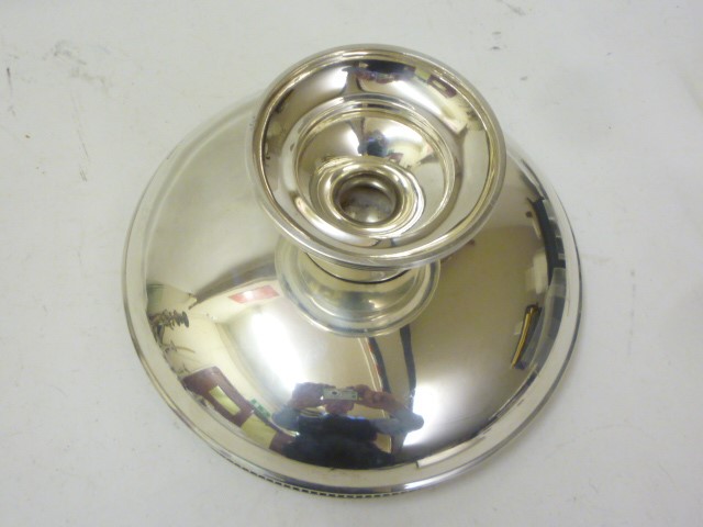 A SILVER LOW PEDESTAL DISH Image