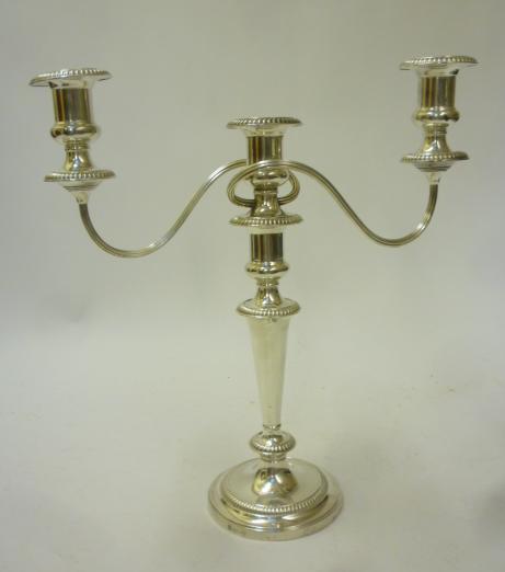 A SILVER CANDELABRUM Image