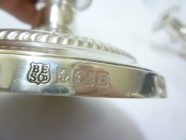 A SILVER CANDELABRUM Image