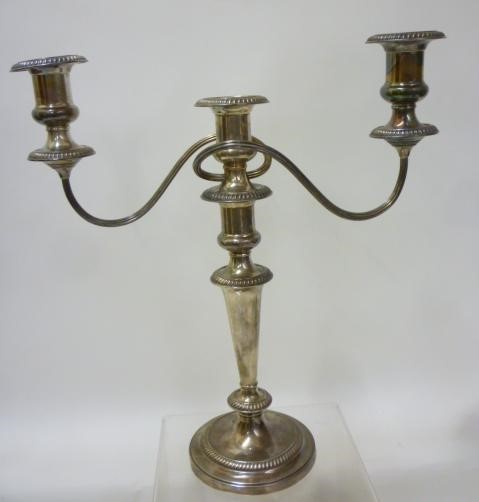 A SILVER CANDELABRUM Image