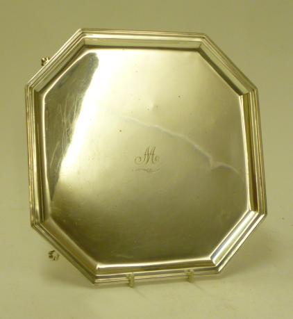 A SMALL SILVER SALVER Image