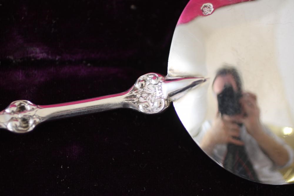 A PAIR OF LATE VICTORIAN SILVER REPLICA SPOONS Image