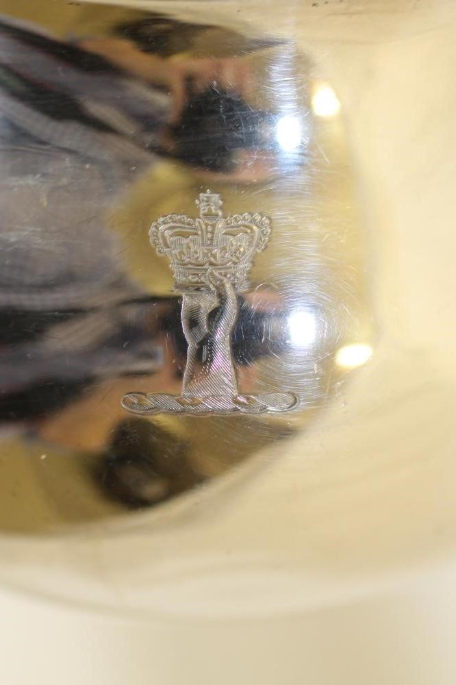 A LATE VICTORIAN SILVER BRANDY SAUCEPAN Image