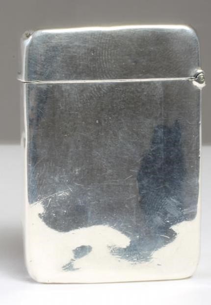 A LATE VICTORIAN SILVER NOVELTY VESTA Image