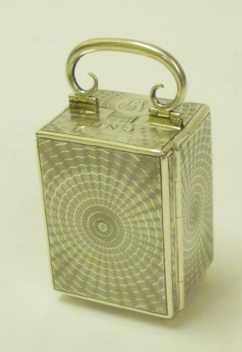 AN EDWARDIAN SILVER BOUDOIR TIMEPIECE Image