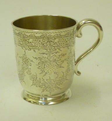 A VICTORIAN SILVER MUG Image
