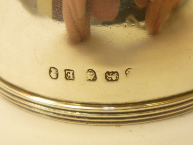 A GEORGE III SILVER WINE FUNNEL Image