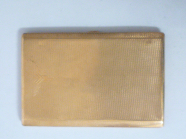 A 9CT GOLD ART DECO CIGARETTE CASE Image