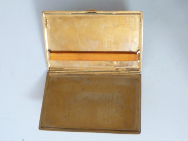A 9CT GOLD ART DECO CIGARETTE CASE Image