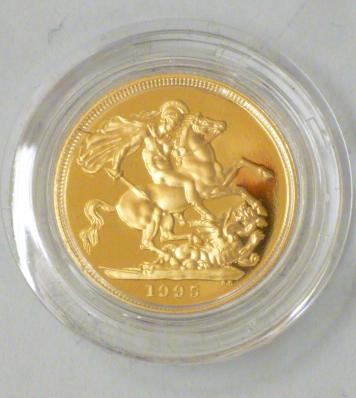 AN ELIZABETH II GOLD PROOF SOVEREIGN Image