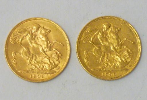 TWO VICTORIA GOLD SOVEREIGNS Image
