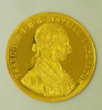 A FRANZ JOSEPH I GOLD FOUR DUCAT Image