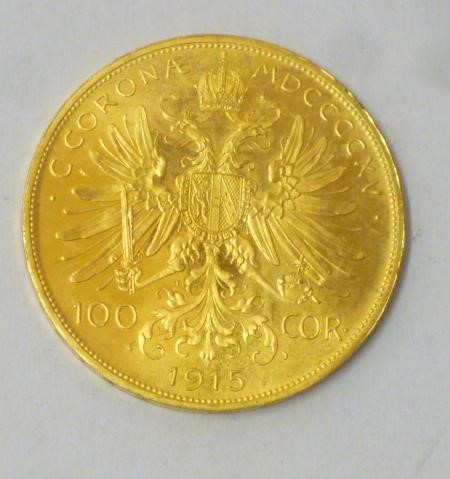 AN AUSTRIAN GOLD 100 CORONA Image