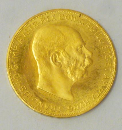 AN AUSTRIAN GOLD 100 CORONA Image