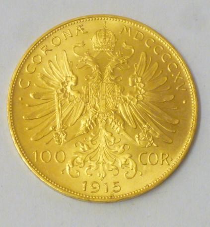 AN AUSTRIAN GOLD 100 CORONA Image