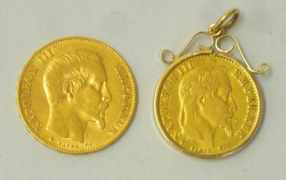 A NAPOLEON III GOLD 20 FRANCS Image