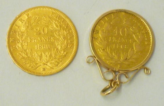 A NAPOLEON III GOLD 20 FRANCS Image