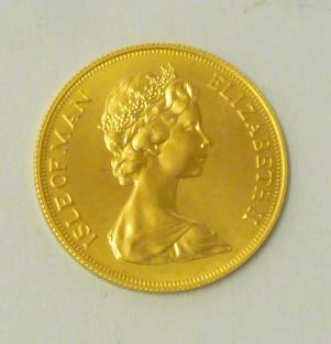 AN ELIZABETH II ISLE OF MAN GOLD £2 Image