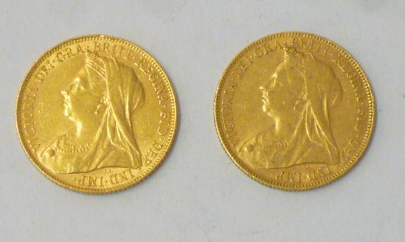 TWO VICTORIA GOLD SOVEREIGNS Image