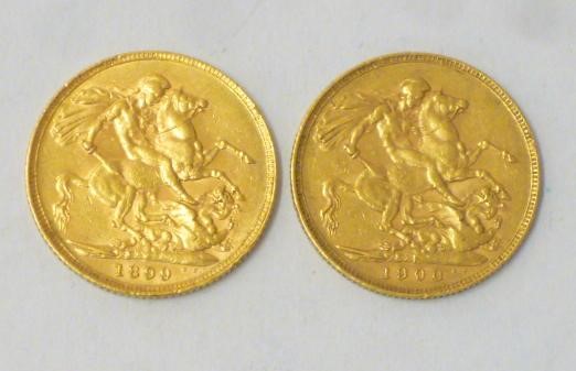 TWO VICTORIA GOLD SOVEREIGNS Image