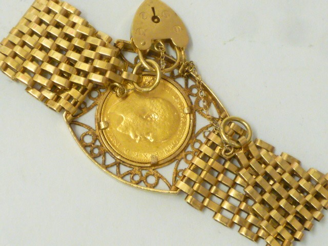 AN EDWARD VII GOLD SOVEREIGN Image