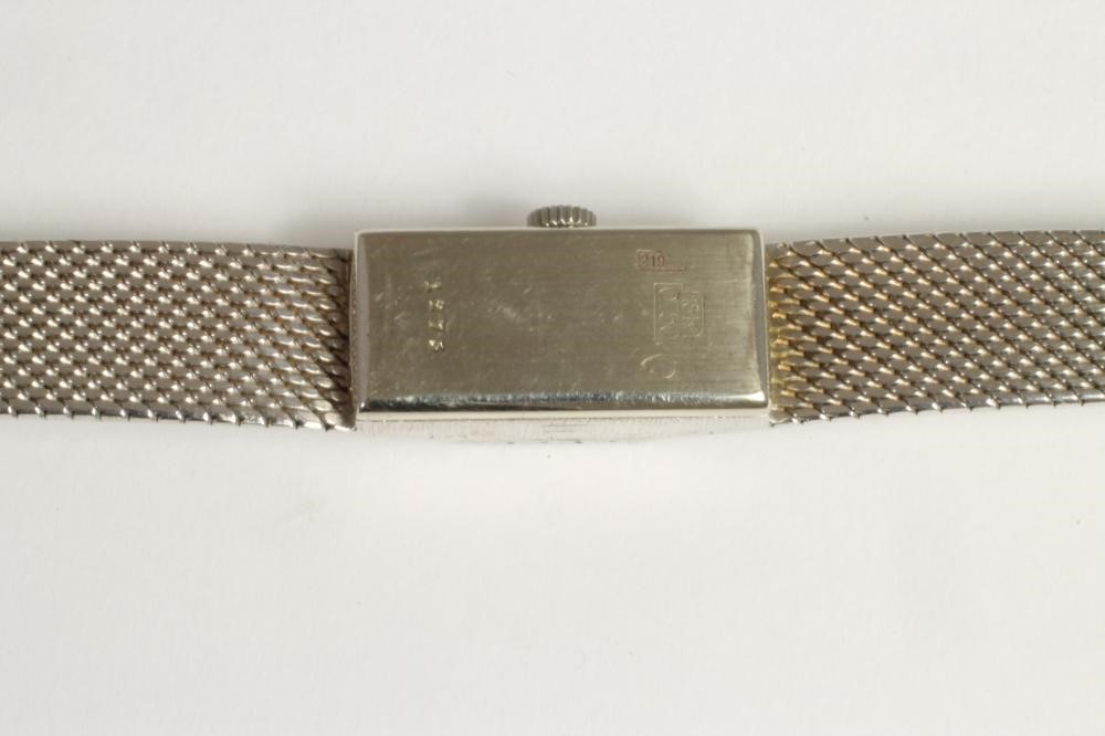 A LADY'S 18CT WHITE GOLD "PRESTEX" WRISTWATCH Image