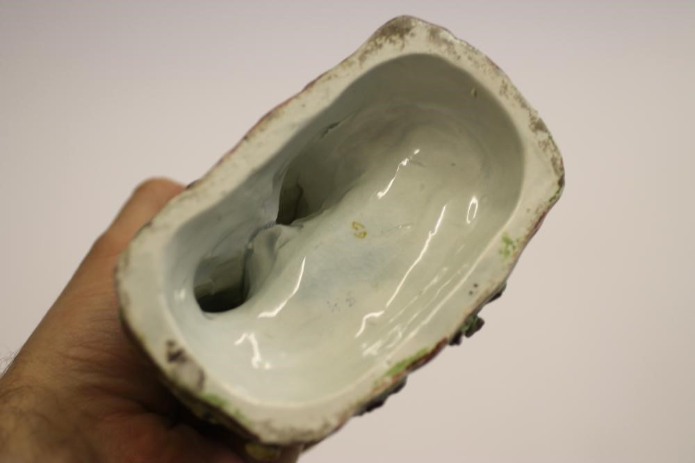 A STAFFORDSHIRE POTTERY "TYTH PIG" FIGURE GROUP Image