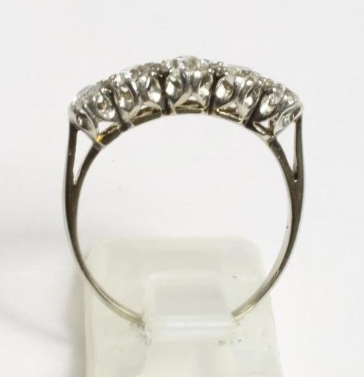 A FIVE STONE DIAMOND RING Image