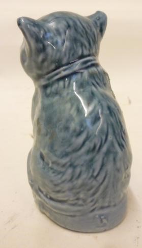 OF SUFFRAGETTE INTEREST- a German porcelain blue glazed cat "Votes For Women" Image