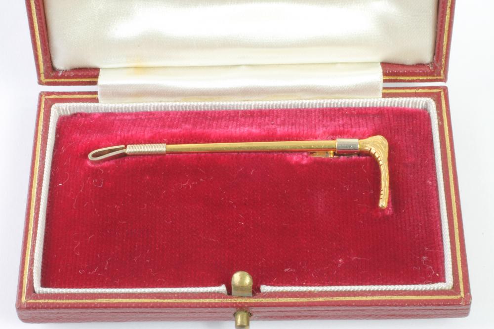 A 9CT GOLD NOVELTY STOCK PIN Image