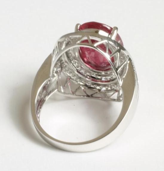 A RUBY AND DIAMOND COCKTAIL RING Image