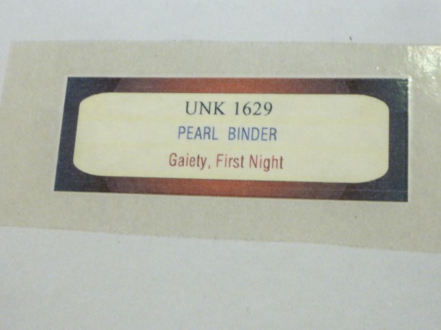‡PEARL BINDER (1904-1990) Image