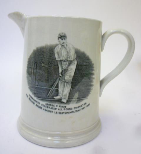 OF YORKSHIRE CRICKETING INTEREST - an earthenware jug Image