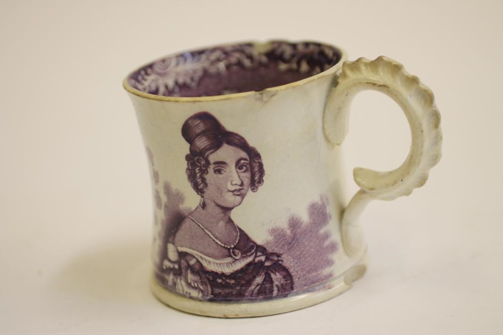 A STAFFORDSHIRE POTTERY VICTORIA CORONATION MUG Image