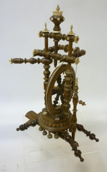 A MINIATURE SOFTWOOD SPINNING WHEEL Image