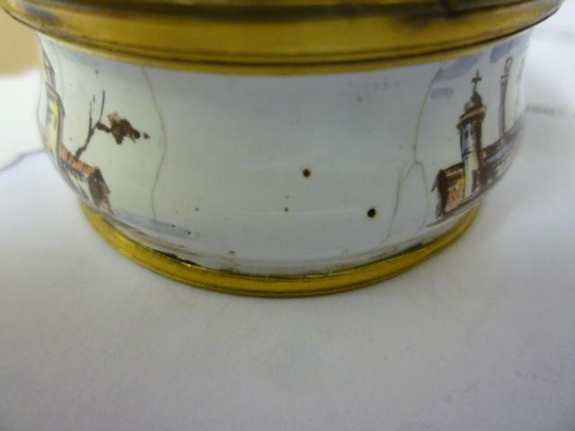 AN ENGLISH ENAMEL ON COPPER SNUFF BOX Image