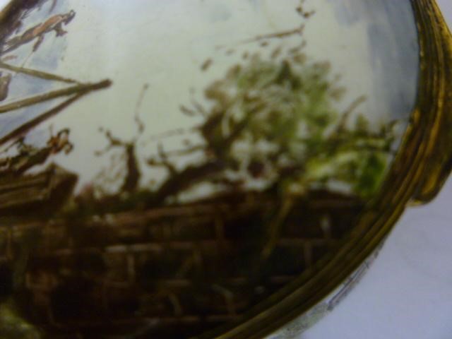 AN ENGLISH ENAMEL ON COPPER SNUFF BOX Image