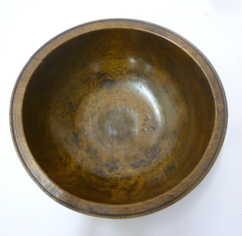 A TURNED TREEN SMALL BOWL Image