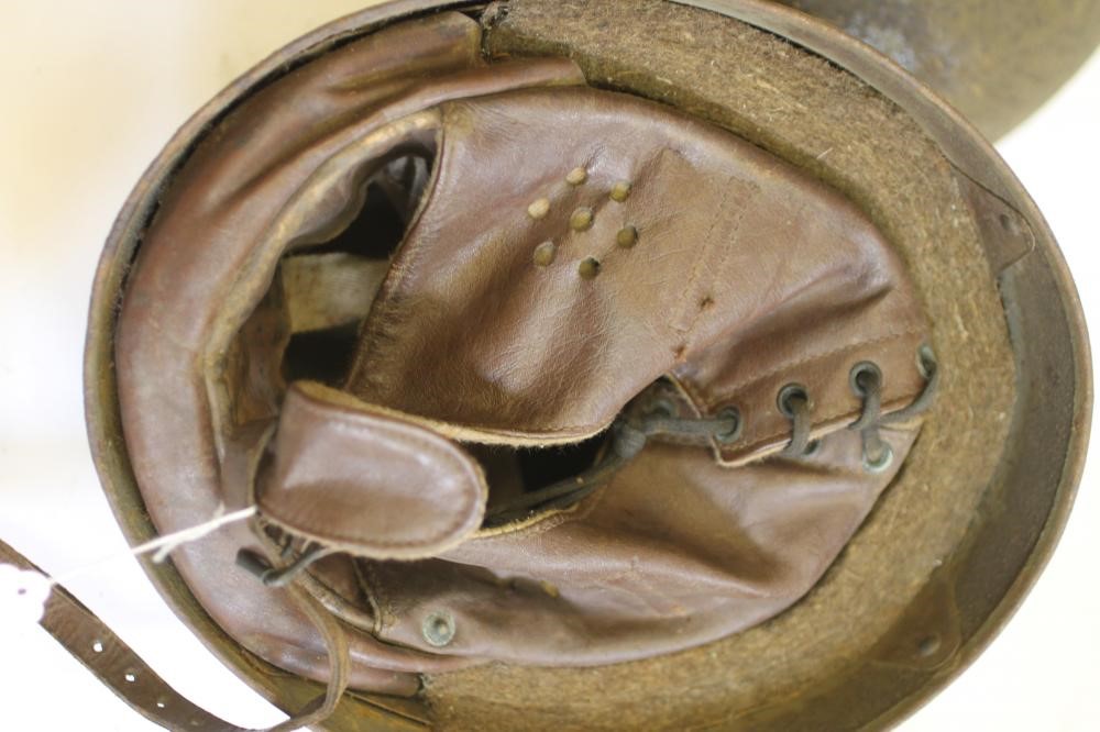 THREE BRITISH DISPATCH RIDER MOTORCYCLE HELMETS Image