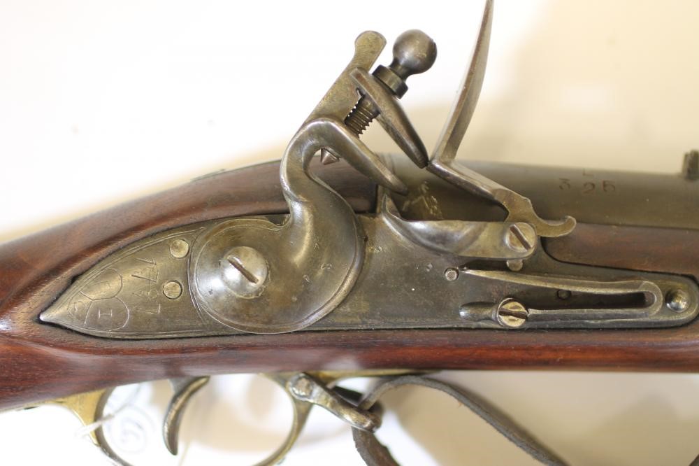 AN INDIAN MADE FLINT LOCK BROWN BESS MUSKET Image