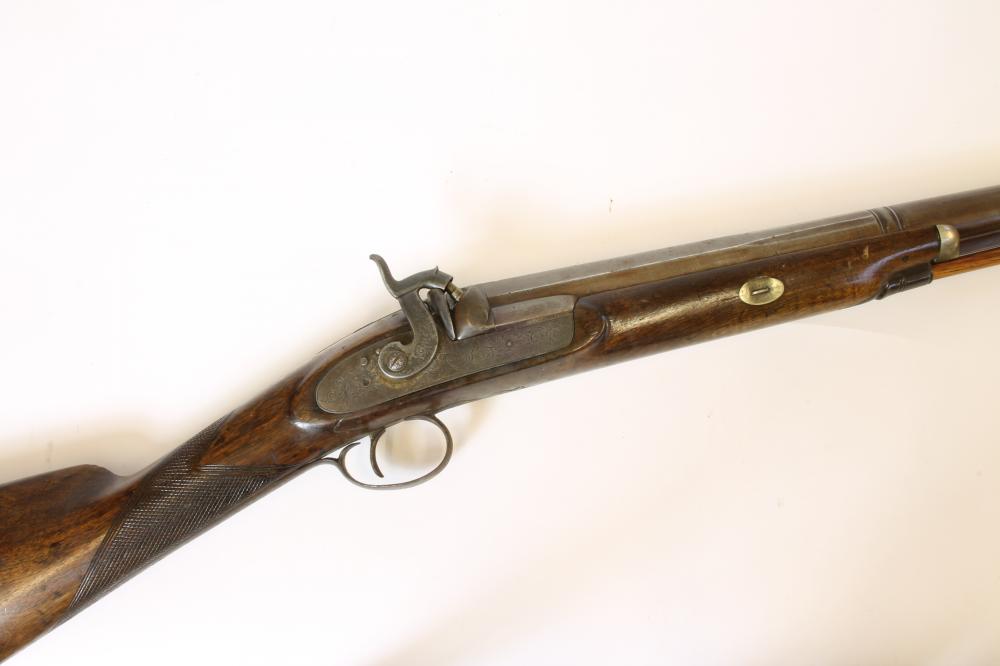 AN ENGLISH PERCUSSION SPORTING GUN Image
