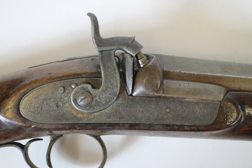 AN ENGLISH PERCUSSION SPORTING GUN Image